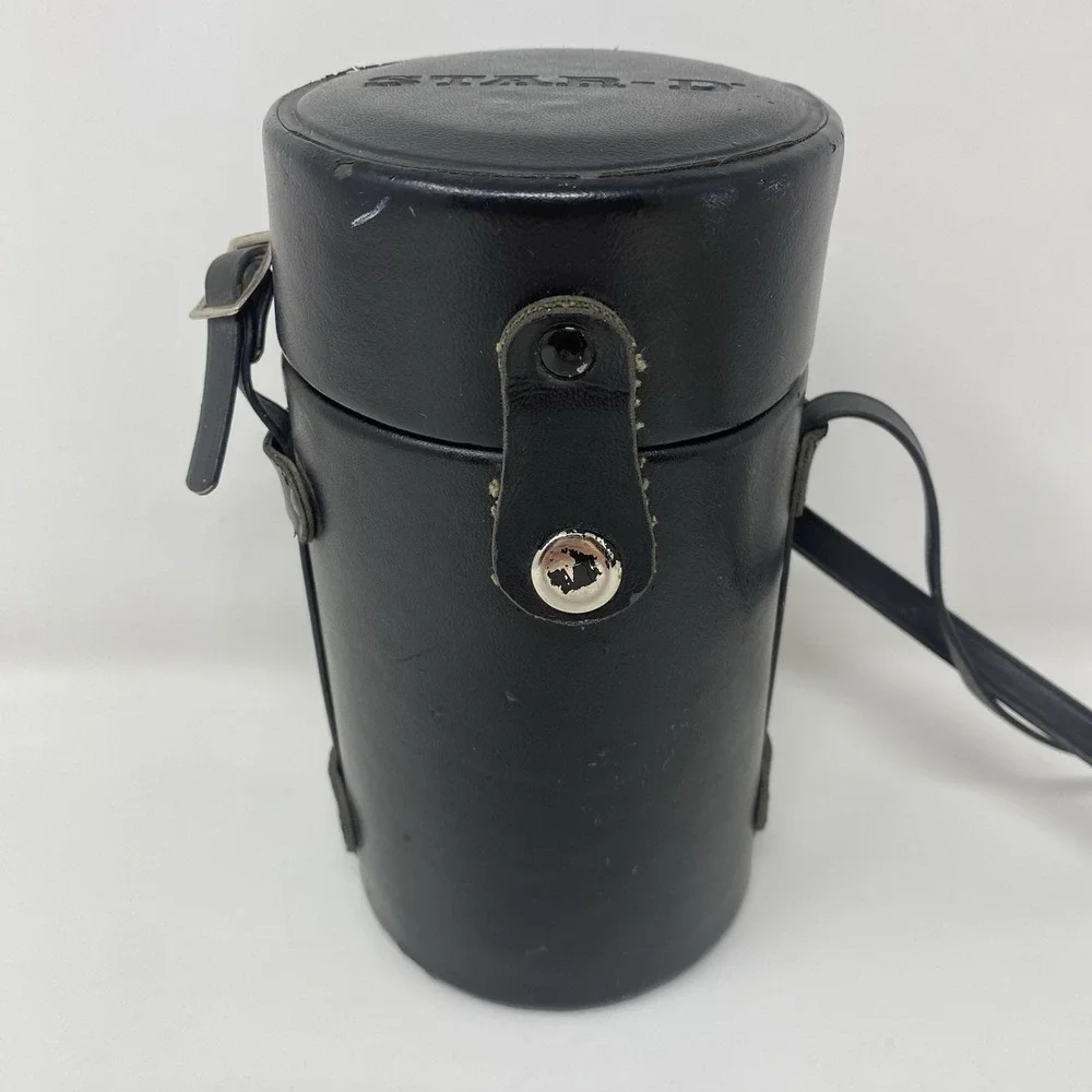 Vtg‎ Star-D Lens Leather Storage Protective Case and Hood 3.75